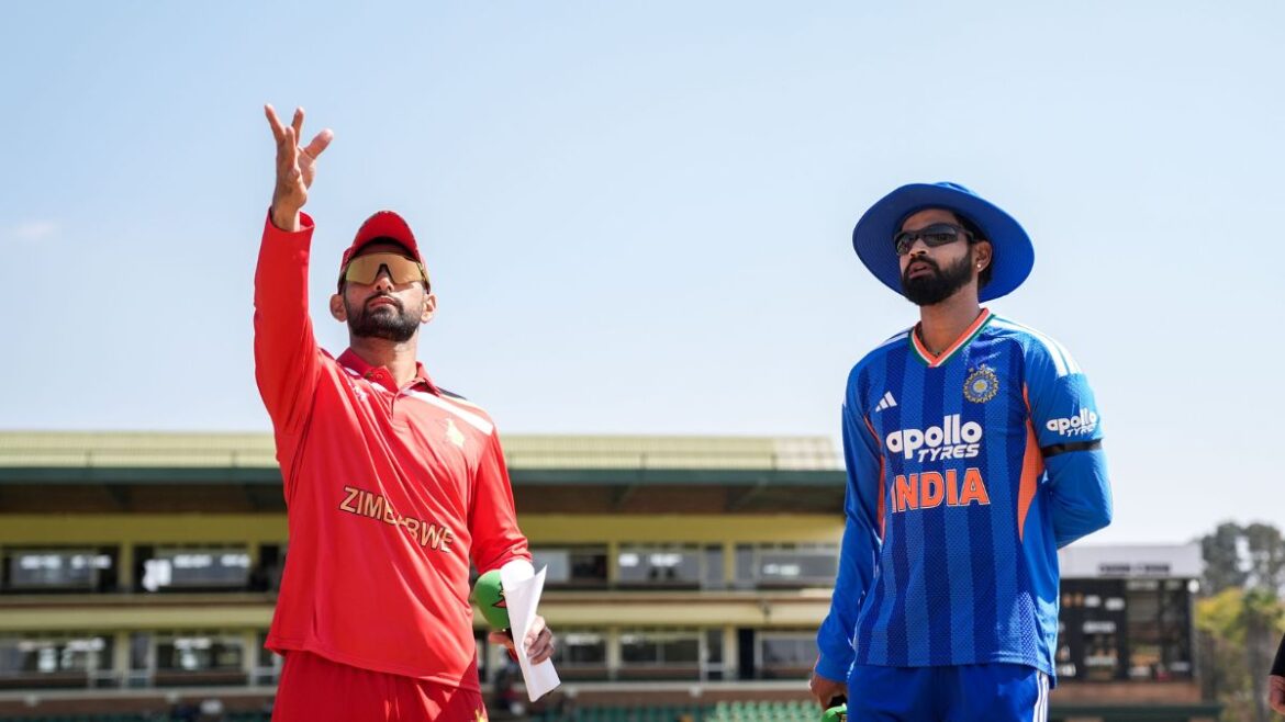 Shreyas Iyer and Sikandar Raza at the toss Shreyas Iyer breaks curse to clinch maiden T20I series win as India captain